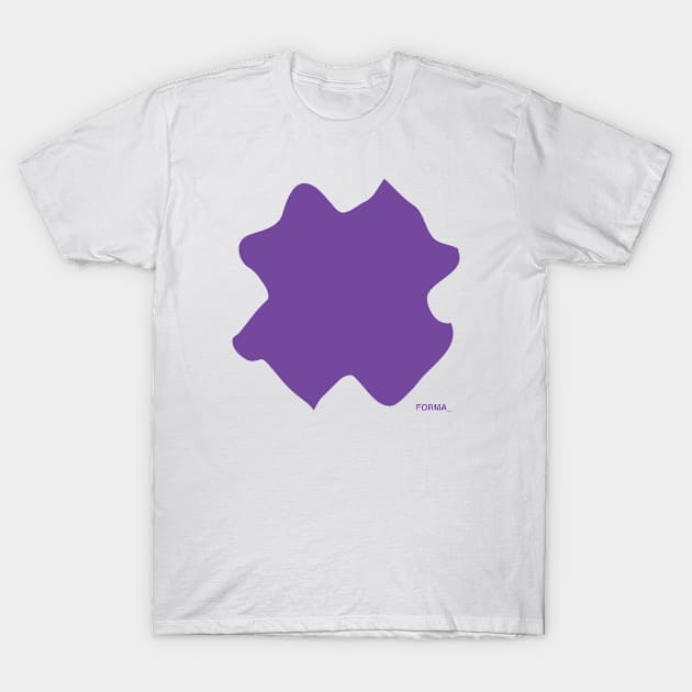 Purple X forma T-Shirt by Formas_